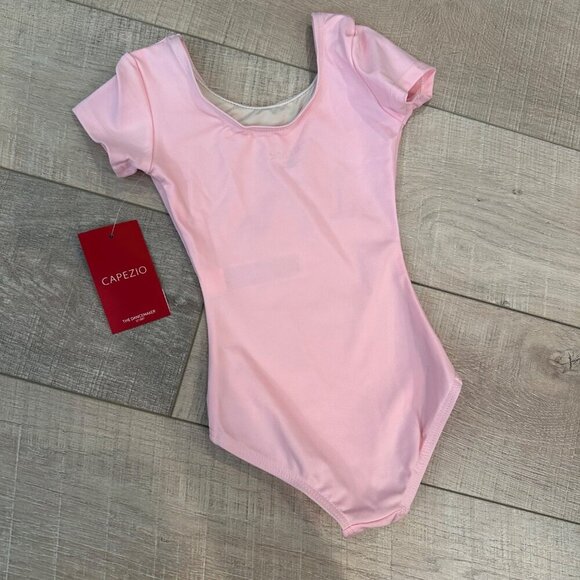 CAPEZIO GIRLS PINK LEOTARD NEW T/CH - Picture 3 of 5